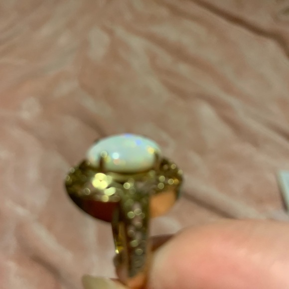 14k 🌈 Firey Opal  Stunning Ring Estate. Vintage - Picture 3 of 10